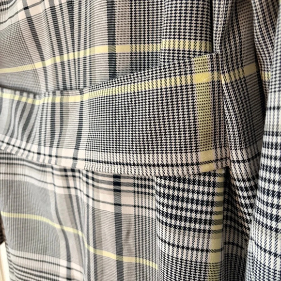 Anthropologie Avec Les Filles Long Lined Plaid Trench Coat Outerwear, Medium - Picture 9 of 16